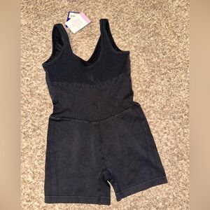 JoyLab Navy V-Neck Sleeveless Romper